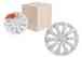Изображение товара "Колпаки колесные 13" "Торнадо", белый, карбон, компл. 2 шт. AIRLINE AWCC-13-08"