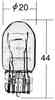 Лампа 12V 21+5W (W21/5W) Т20 без цоколя KOITO 1891 - изображение