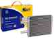 Радиатор отопителя ВАЗ 2170 Приора с кондиционером Halla алюминиевый KRAFT KT 104062 (2172-8101060) - изображение