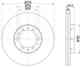 Диск тормозной передний MITSUBISHI DELICA, SPACE GEAR, L 400 NISSHINBO ND3017 - изображение