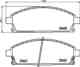 Колодки тормозные дисковые, передние, TOYOTA COASTER, DYNA 200, HIACE I-III Wagon, HIACE NISSHINBO NP2009 - изображение