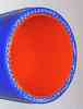 Изображение товара "Шланг 48мм силиконовый армированный синий/оранжевый (цена за 10см) "