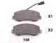 Колодки тормозные дисковые передний для NISSAN NV400 / OPEL MOVANO / RENAULT MASTER(EV,FV,HV,UV) ASHIKA 50-01-156 - изображение