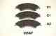 Колодки тормозные дисковые передний для FORD RANGER(TKE) ASHIKA 50-03-351 - изображение