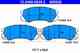 Колодки тормозные дисковые для ISUZU TROOPER(UB) / OPEL FRONTERA(5#MWL4,5#SUD2,6B#), MONTEREY(UBS#) ATE 13.0460-5926.2 / 605926 - изображение