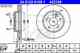 Тормозной диск ATE 422168 / 24.0122-0168.1 - изображение
