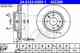 Тормозной диск ATE 422289 / 24.0122-0289.1 - изображение