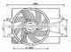 Вентилятор охлаждения двигателя AVA QUALITY COOLING FD7551 - изображение