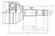 Шарнирный комплект приводного вала AYWIPARTS AW1510143 - изображение