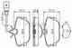 Колодки тормозные дисковые для VW TRANSPORTER(70XA, 70XB, 70XC, 70XD, 7DB, 7DK, 7DW) BOSCH 0 986 494 051 - изображение