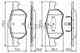 Колодки тормозные дисковые для CHRYSLER CARAVAN, VOYAGER(GS,RG,RS) BOSCH 0 986 424 668 - изображение
