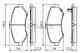 Колодки тормозные дисковые для CHRYSLER GRAND VOYAGER(RT) / FIAT FREEMONT(JC#,JF#) / JEEP CHEROKEE(KK), WRANGLER(JK,TJ) BOSCH 0 986 494 493 - изображение