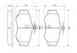 Колодки тормозные дисковые для HYUNDAI GRACE, H100(P) BOSCH 0 986 424 368 - изображение