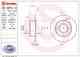 Тормозной диск BREMBO 08.4874.14 - изображение