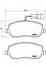 Колодки тормозные дисковые для FIAT CROMA(194) BREMBO P 23 100 / 20261 - изображение