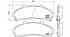 Колодки тормозные дисковые для MAZDA B-SERIE(UF) BREMBO P 24 041 / 23472 - изображение