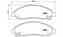 Колодки тормозные дисковые для CHEVROLET COLORADO / ISUZU D-MAX(8DH), ELF(NKQ8#,NKR8#), RODEO BREMBO P 34 005 / 24370 - изображение