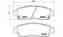 Колодки тормозные дисковые для CHEVROLET TRAILBLAZER(KC#) / ISUZU ASCENDER / SAAB 9-7X BREMBO P 10 010 / 24445 - изображение