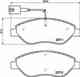 Колодки тормозные дисковые для CHRYSLER DELTA / FIAT BRAVO(198), STILO(192) / LANCIA DELTA(844) BREMBO P 23 145 - изображение