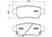 Колодки тормозные дисковые для HONDA CROSSROAD, ODYSSEY(RB#) BREMBO P 28 062 - изображение