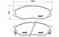 Колодки тормозные дисковые для NISSAN ALMERA(B10), CUBE(Z10), SUNNY BREMBO P 56 083 - изображение