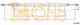 Трос стояночной тормозной системы COFLE 92.10.4662 / 10.4662 - изображение
