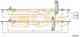 Трос стояночной тормозной системы COFLE 92.10.5361 / 10.5361 - изображение