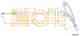Трос стояночной тормозной системы COFLE 92.10.6211 / 10.6211 - изображение