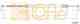 Трос стояночной тормозной системы COFLE 92.10.6683 / 10.6683 - изображение