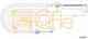 Трос стояночной тормозной системы COFLE 92.10.6890 / 10.6890 - изображение
