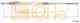 Трос стояночной тормозной системы COFLE 92.10.7492 / 10.7492 - изображение