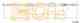 Трос стояночной тормозной системы COFLE 92.10.9885 / 10.9885 - изображение