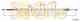 Трос стояночной тормозной системы COFLE 92.17.0327 / 17.0327 - изображение
