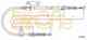 Трос стояночной тормозной системы COFLE 92.17.0596 / 17.0596 - изображение