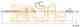 Трос стояночной тормозной системы COFLE 92.17.1100 / 17.1100 - изображение