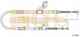 Трос стояночной тормозной системы COFLE 92.17.1418 / 17.1418 - изображение
