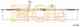 Трос стояночной тормозной системы COFLE 92.17.1480 / 17.1480 - изображение