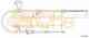 Трос стояночной тормозной системы COFLE 92.17.2122 / 17.2122 - изображение