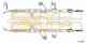 Трос стояночной тормозной системы COFLE 92.17.3501 / 17.3501 - изображение