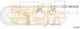Трос стояночной тормозной системы COFLE 92.17.5067 / 17.5067 - изображение