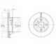 Диск тормозной передний (238мм) DELPHI BG2424 - изображение