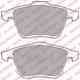 Колодки тормозные дисковые для MAZDA 6(GG) DELPHI LP2025 - изображение