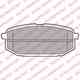 Колодки тормозные дисковые для HYUNDAI EQUUS / CENTENNIAL DELPHI LP2088 - изображение