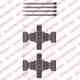 Комплектующие колодок дискового тормоза DELPHI LX0464 - изображение
