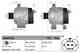 Генератор 70А для OPEL AGILA(A) (H00), ASTRA(L08,L35,L48), COMBO, CORSA(F68, W5L,F08), MERIVA, TIGRA TwinTop <b>DENSO DAN1055</b> Генератор 70А для OPEL AGILA(A) (H00), ASTRA(L08,L35,L48), COMBO, CORSA(F68, W5L,F08), MERIVA, TIGRA TwinTop <b>DENSO DAN1055</b> - изображение