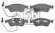 Колодки тормозные дисковые передний для AUDI A6(4F2,4F5,C6), A8(4E#) / VW PHAETON(3D#) FEBI BILSTEIN 16526 / 23896 - изображение