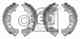 Комплект тормозных колодок задний для FIAT LINEA(323), PUNTO(199) / OPEL CORSA(F08,W5L) FEBI BILSTEIN 29191 - изображение