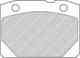 Колодки тормозные дисковые передний FERODO FDB96 / 20166 - изображение