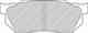 Колодки тормозные дисковые передний для HONDA ACCORD, CITY, CIVIC, CRX, INTEGRA, PRELUDE FERODO FDB300 / 20959 - изображение