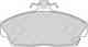 Колодки тормозные дисковые передний для HONDA CIVIC(EJ, EK, EM2, EP, ES, EU, EV, MA, MB, MC), CONCERTO(HW, HWW, MA) FERODO FDB613 / 21515 - изображение